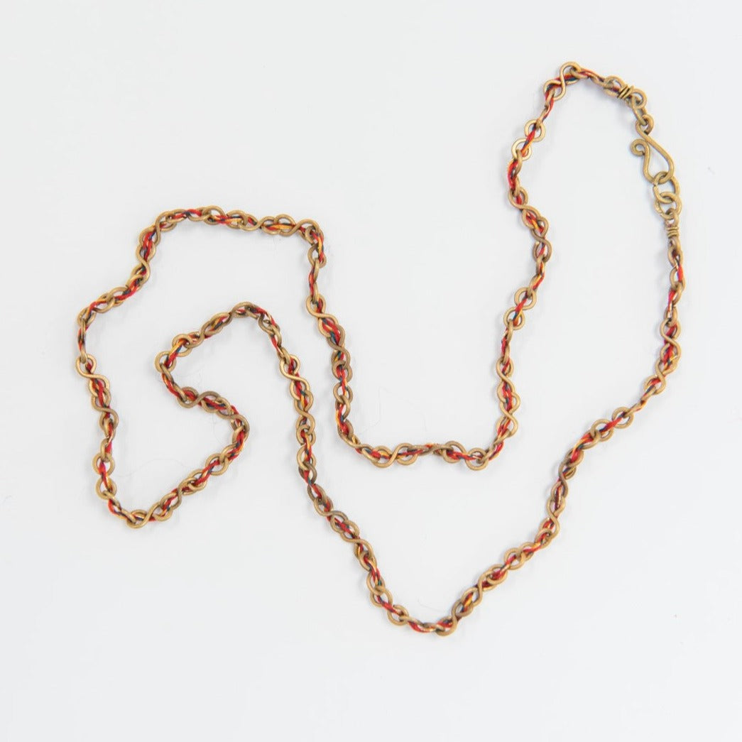 Woven Brass Sari Chain
