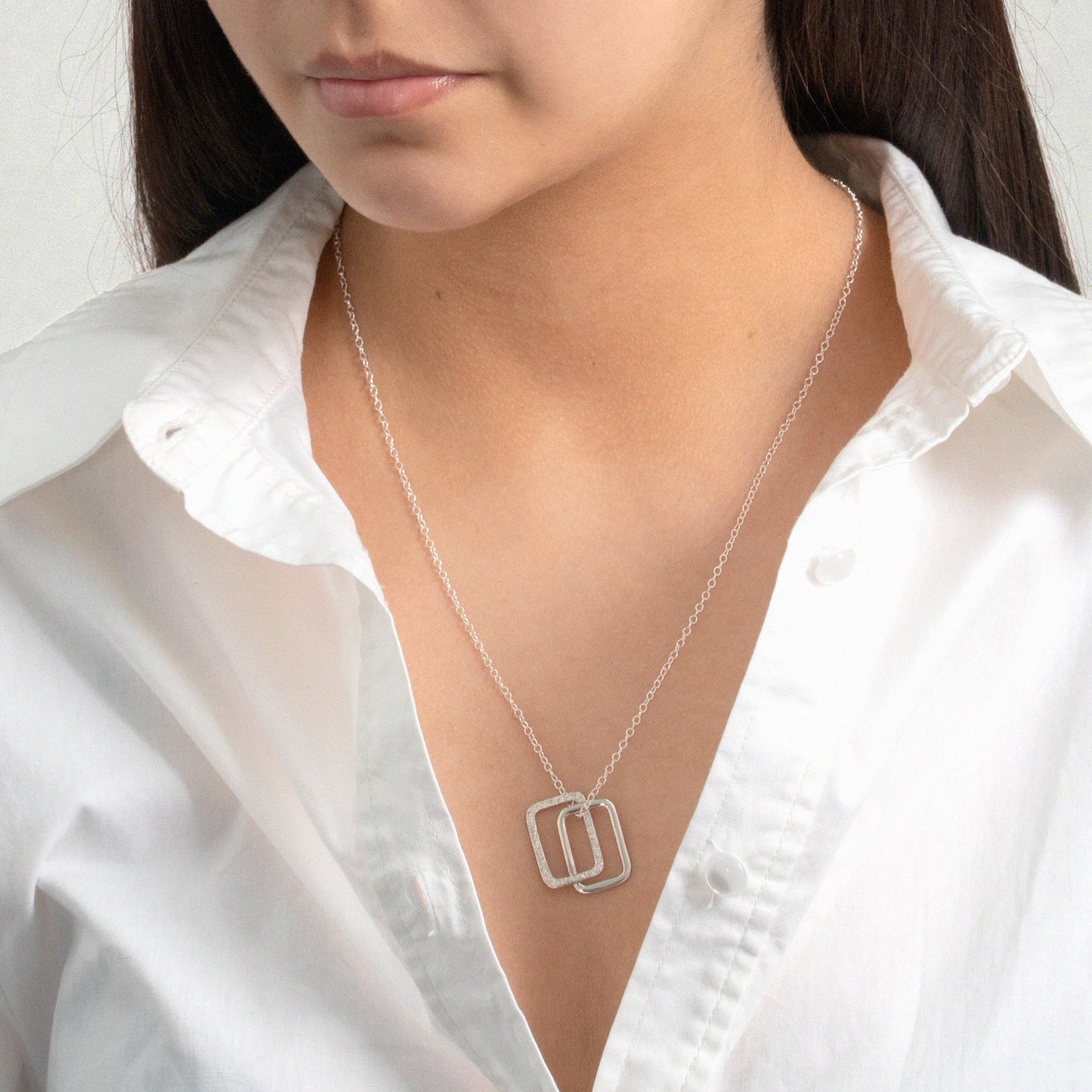 Entwined Square Necklace