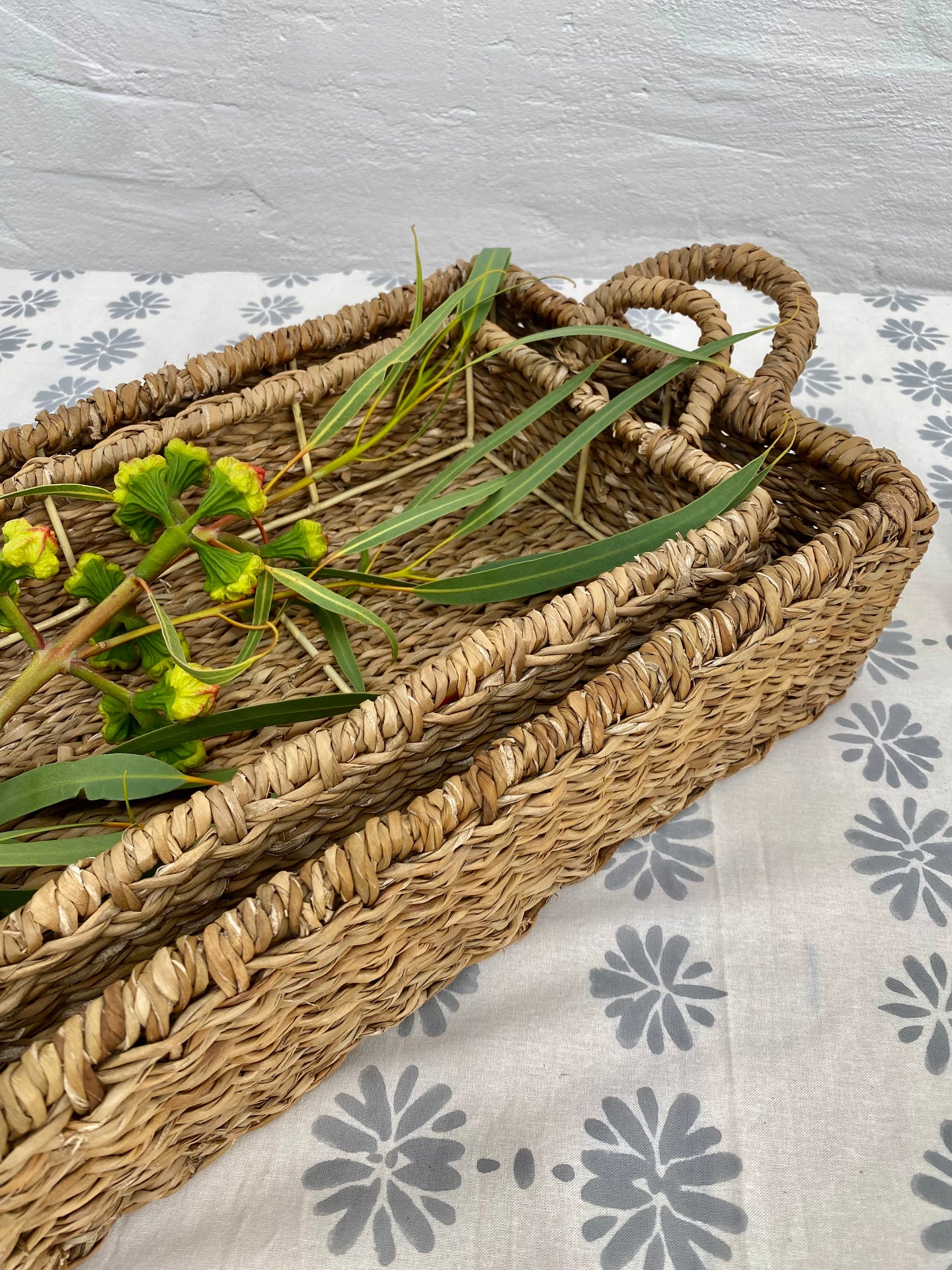 Seagrass Rectangular Trays - Set of 2