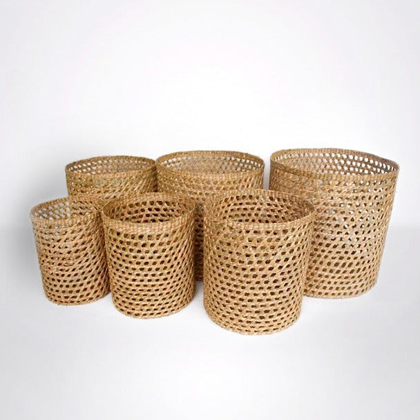Mini's Open Weave Grass Baskets