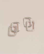 Load image into Gallery viewer, Entwined Square Earrings
