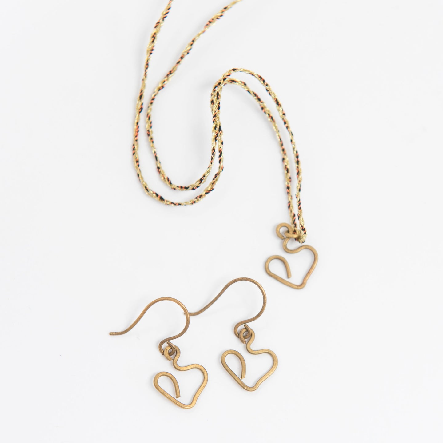 Brass Heart Necklace