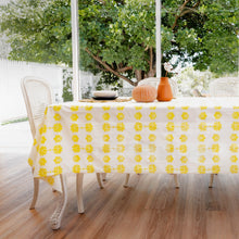 Load image into Gallery viewer, Geraldton Wax Organic Cotton Tablecloth in Yellow
