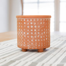 Load image into Gallery viewer, Textured Dot Terracotta Planter
