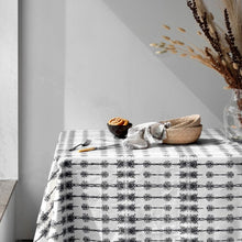Load image into Gallery viewer, Wattle Organic Cotton Tablecloth in Black
