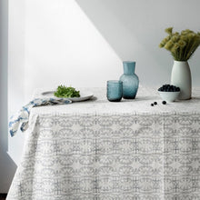 Load image into Gallery viewer, Enchanted Forest Organic Cotton Tablecloth in Black
