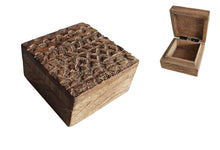 Load image into Gallery viewer, Tribal Carved Mango Wood Box Small
