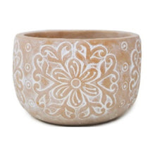 Load image into Gallery viewer, Cherry Blossom White Washed Terracotta Planter
