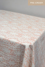 Load image into Gallery viewer, Enchanted Forest Organic Cotton Tablecloth in Ochre

