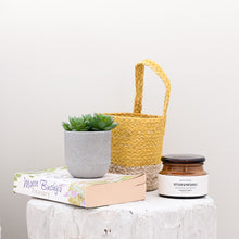 Load image into Gallery viewer, Two Tone Wall Basket Turmeric Small
