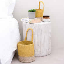 Load image into Gallery viewer, Two Tone Wall Basket Turmeric Large
